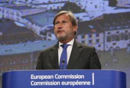 El comisario de Política Regional de la Unión Europea, Johannes Hahn. EFE/Archivo