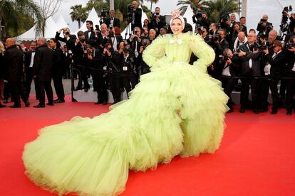 La actriz india Deepika Padukone en la alfombra roja del festival de Cannes. 