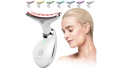 View of electric facial massager on sale on Amazon.