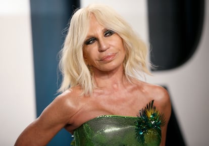 Donatella Versace, el pasado mes de febrero.