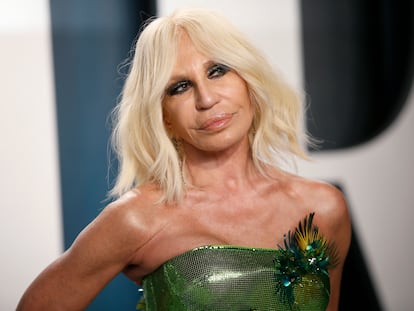 Donatella Versace, el pasado mes de febrero.