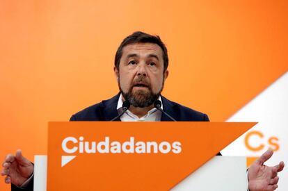 El secretario general de Ciudadanos en el Congreso, Miguel Gutiérrez.