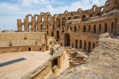 El Jem, el tercer coliseo más grande del Imperio Romano.