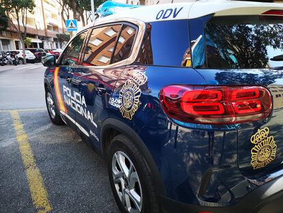 Un coche de la Policía Nacional, el pasado 31 de enero.