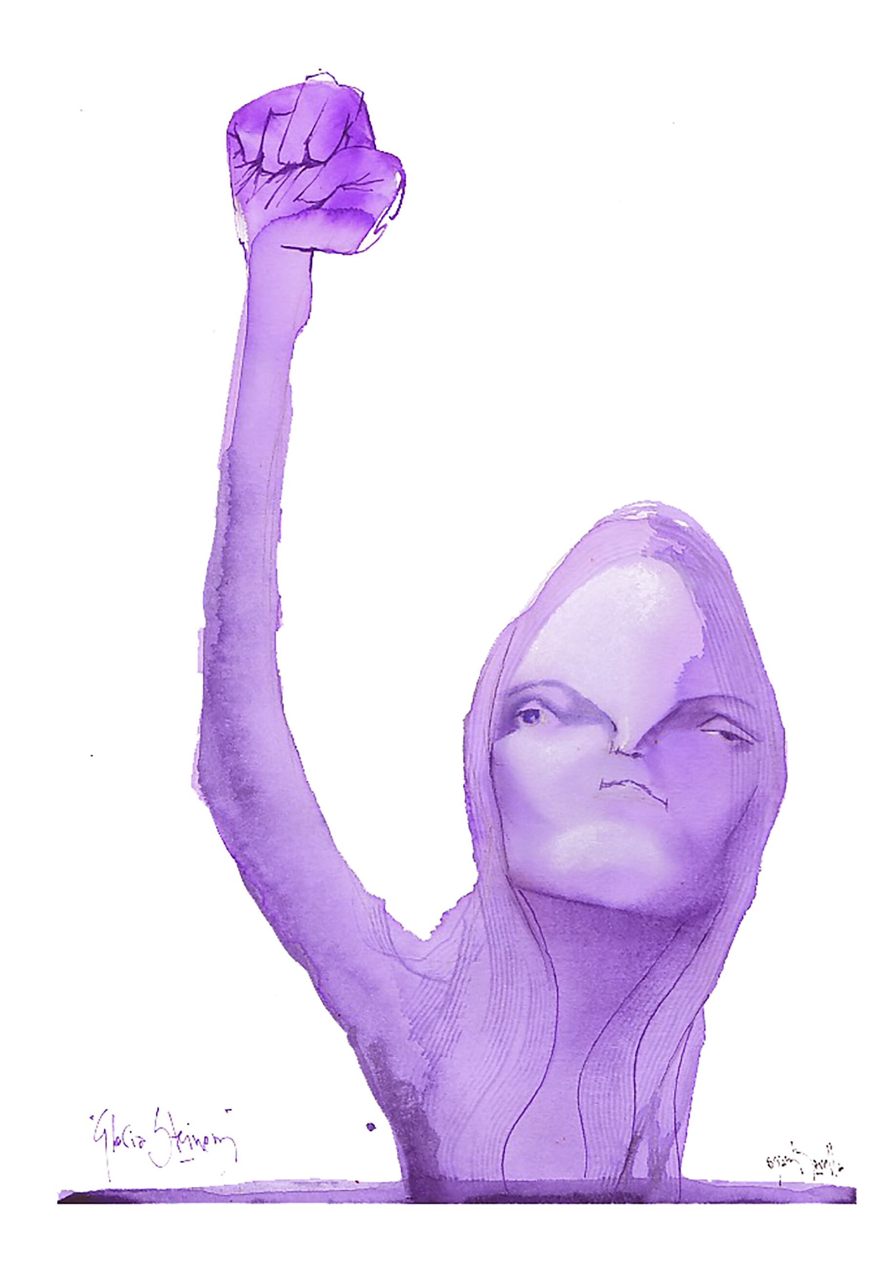 Gloria Steinem, vista por Sciammarella