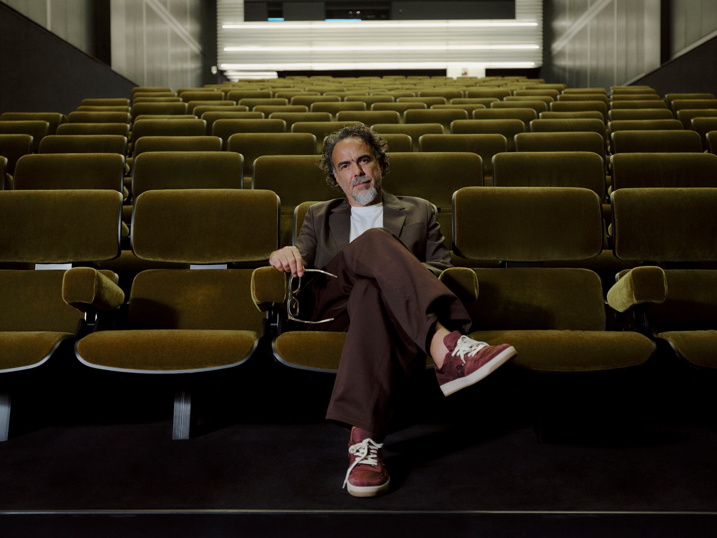Alejandro González Iñárritu, en el cine de la Fundación Prada de Milán.