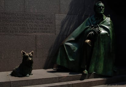 Estatua del expresidente Roosevelt en Washington D.C.