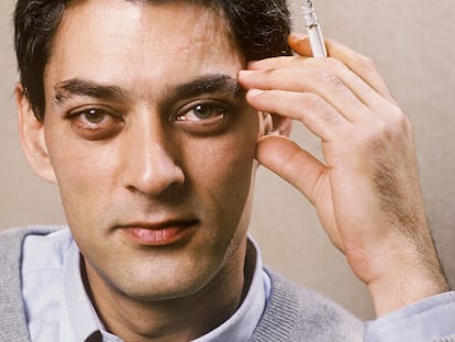 Paul Auster, retratado en París en noviembre de 1987.