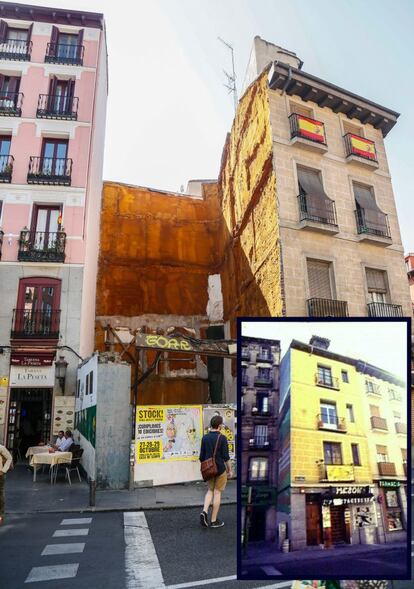 El número 4 de la plaza de Puerta Cerrada, 4 gozaba de protección estructural (la tercera más alta) dentro del catálogo de elementos protegidos del Ayuntamiento de Madrid (la imagen pequeña de abajo a la derecha es del visor urbanístico municipal). Sin embargo, fue completamente derruida en 2011 por peligro inminente de ruina, según los vecinos, dejando el solar vacío hasta hoy. 