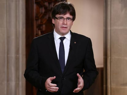 Carles Puigdemont este mi&eacute;rcoles. 