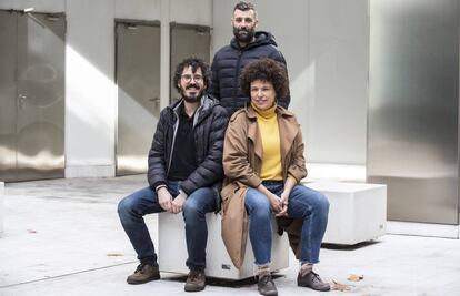De izquierda a derecha Emilio Mediavilla, Nacho Carretero y Silvia Cruz.