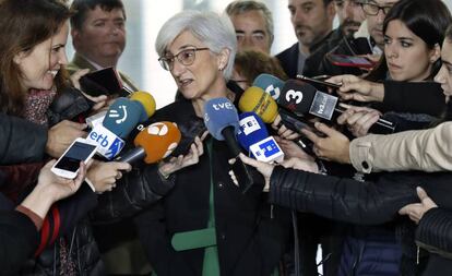 La fiscal general del Estado, María José Segarra, este lunes.