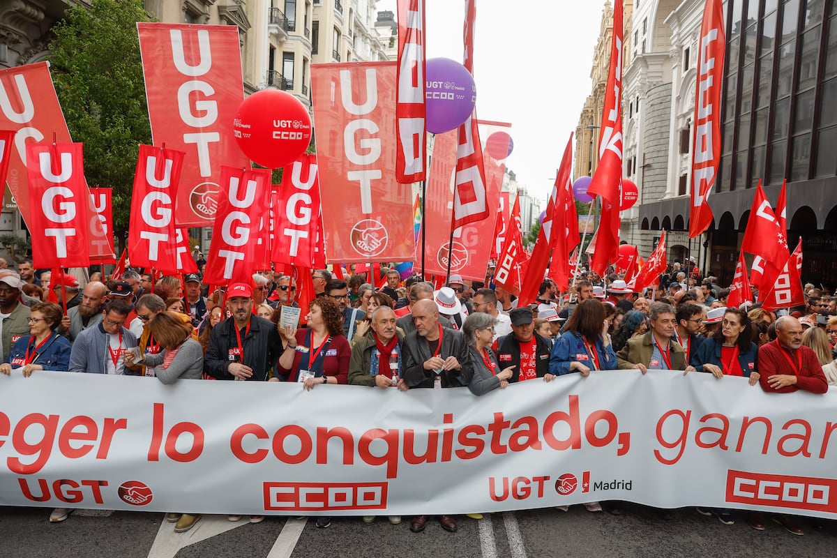 CC OO y UGT celebrarán el acto central del Primero de Mayo en Málaga en vez de en Madrid