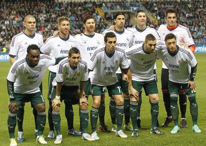 El Madrid con un logo de apoyo a Tito en la camiseta.