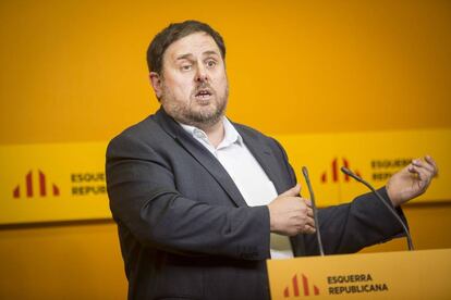 El president d'ERC, Oriol Junqueras.