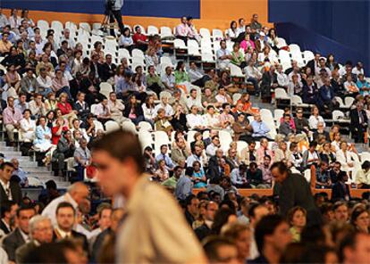 Imagen de las gradas a las 14.30, unos 20 minutos antes de que Mariano Rajoy concluyera su discurso.