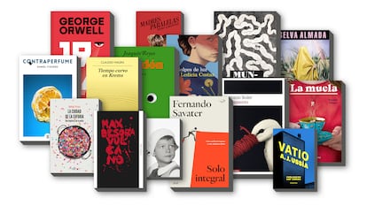 Las portadas de los libros seleccionados.