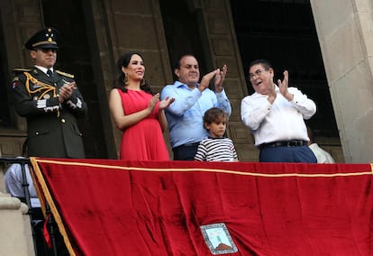 Cuauhtémoc Blanco en un evento como gobernador de Morelos, en 2022.