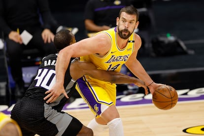 Marc Gasol, en un partido de la pasada temporada ante Sacramento Kings