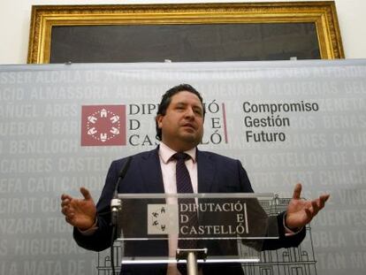 El presidente de la Diputaci&oacute;n de Castell&oacute;n, Javier Moliner. 