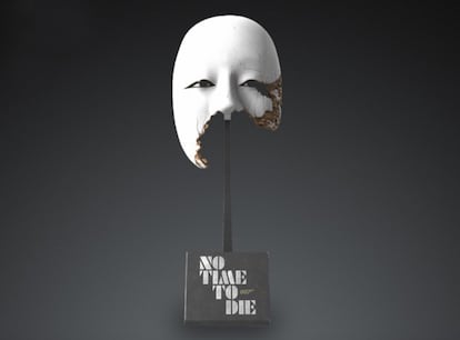 Representación digital de la máscara japonesa de Safin, de la película 'Sin tiempo para morir' de James Bond. 