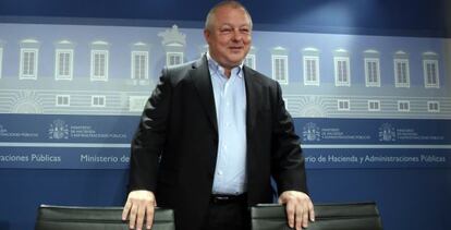 Ángel de la Fuente, antes de la presentación del informe sobre las balanzas fiscales.