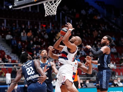 Jayson Granger, en una acción del partido contra el Zenit.