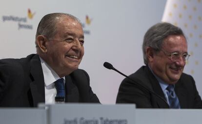 Salvador Gabarr&oacute; y Rafael Villaseca, presidente y consejero delegado de Gas Natural Fenosa, respectivamente.