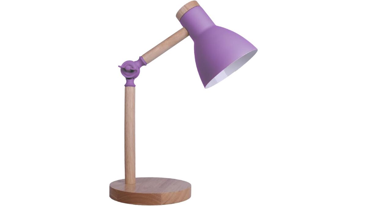 Flexo en color morado con madera.