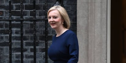 Liz Truss, en Downing Street, el viernes.