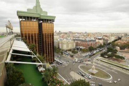 Vista de las Torres Colón y la plaza de Colón de Madrid, en una imagen de archivo.