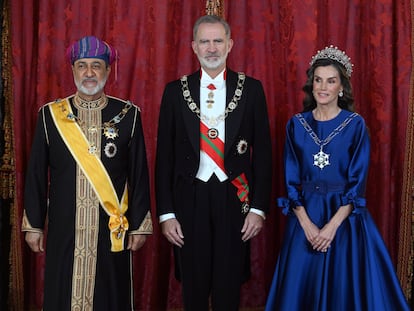 Cena de los Reyes y el sultán de Omán