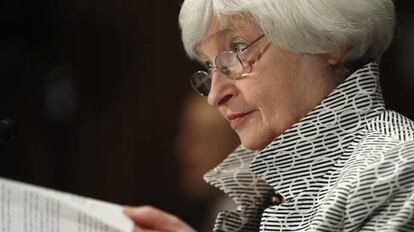 Janet Yellen en su &uacute;ltima intervenci&oacute;n ante el Congreso