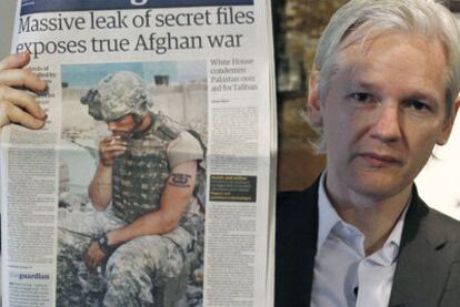 Julian Assange, fundador de Wikileaks, a finales de julio en Londres.