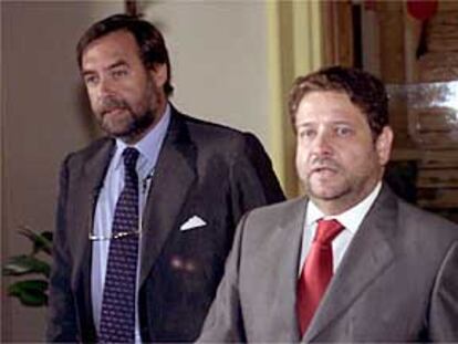 Juan Manuel López Benjumea e Isidoro Beneroso (izquierda).