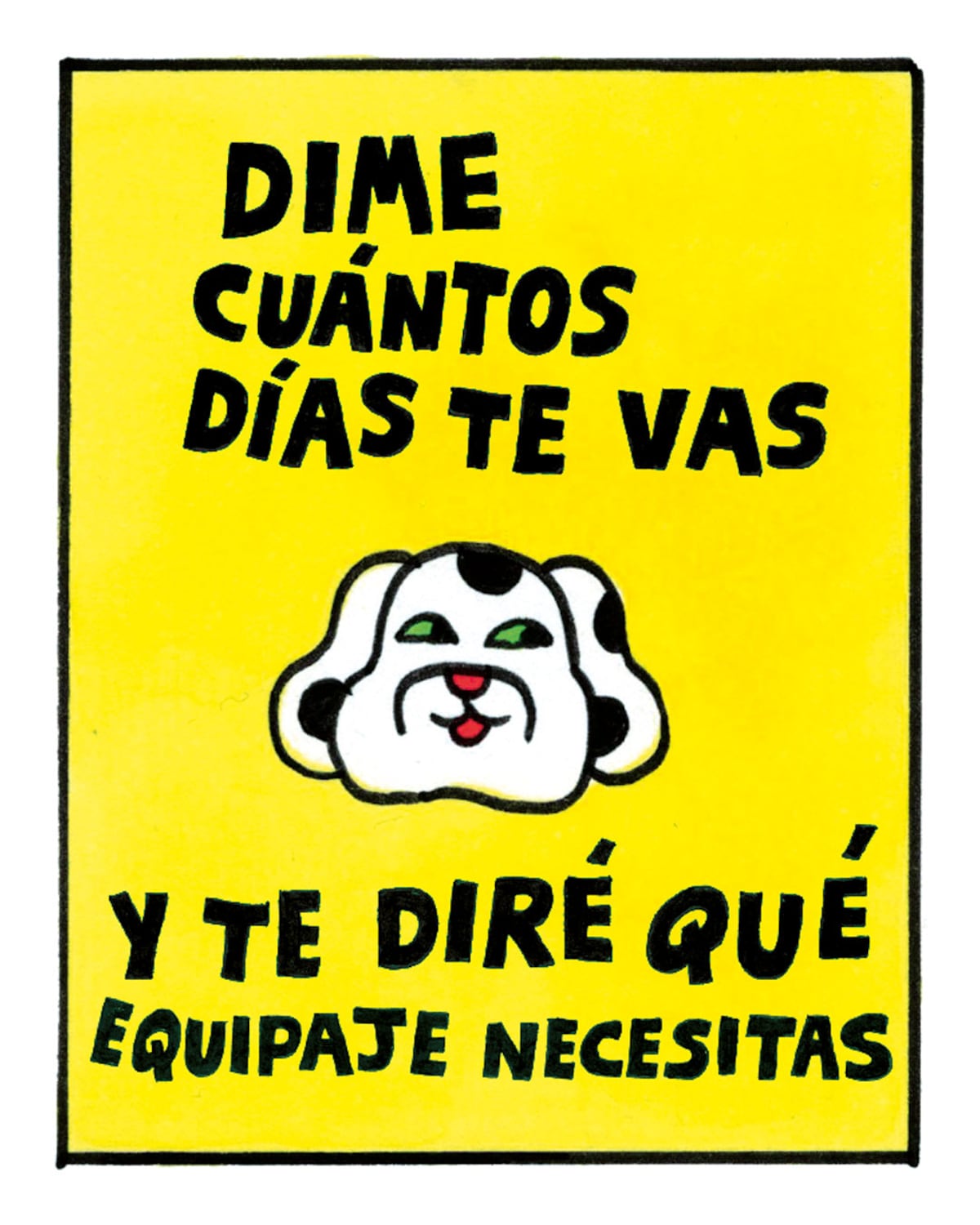 En cómic: ‘Dime cuántos días te vas de viaje y te diré qué equipaje necesitas’