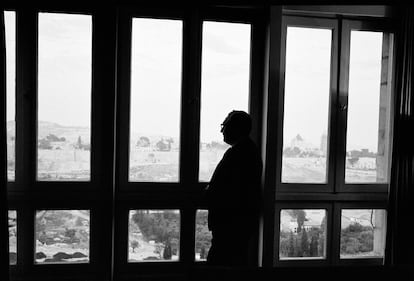 Henry Kissinger, U.S. Secretary of State, at the King David Hotel in Jerusalem; September 1, 1975.