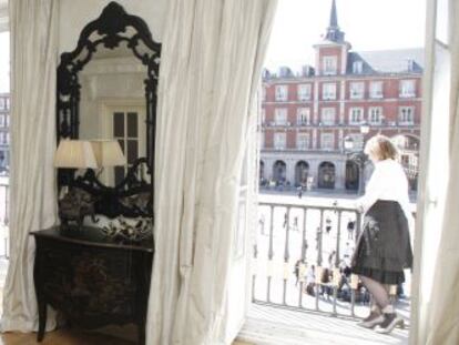 Un apartamento de 182 metros cuadrados con vistas a la Plaza Mayor de Madrid. &nbsp;