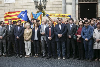 Concentração na Praça Sant Jaume do Governo da Catalunha