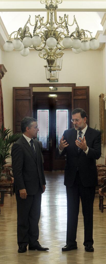 Urkullu y Rajoy, en el Congreso de los Diputados en 2010.