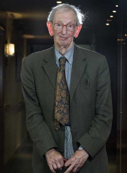 Eric Hobsbawm, en Barcelona.