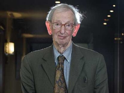 Eric Hobsbawm, en Barcelona.