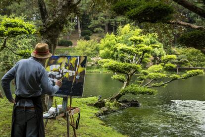 Cada agosto, los pintores, aficionados o profesionales, son invitados a crear una obra inspirada en el parque.