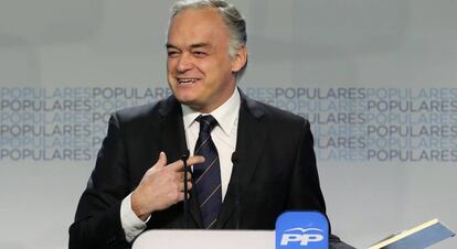 González Pons, durante una rueda de prensa en Madrid en 2015.