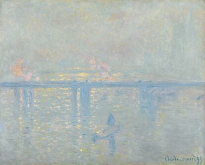 'El puente de Charing Cross' (1899), de Monet, que se exponía en el Museo Thyssen de Madrid.
