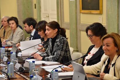 La ministra de Justicia, Pilar Llop, reivindica la lucha contra la trata durante una reunión con una delegación de la Comisión de Derechos de las Mujeres e Igualdad de Género del Parlamento Europeo
