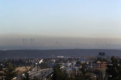 Contamination over Madrid in 2012.