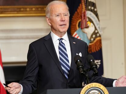 Joe Biden fala à imprensa na quarta-feira passada, na Casa Branca.