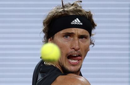 Alexander Zverev, durante el partido.