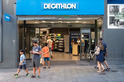 Tienda de Decathlon en Madrid, en 2023.